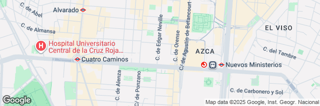 Google Maps Madrid Nuevos Ministerios, Calle de Edgar Neville 8, Madrid, 28003, Spain